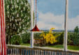 Fensterausblick a la Hopper, Acryl/Leinwand, 40/60